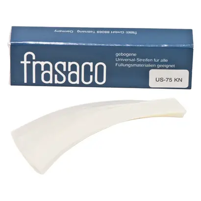 Frasaco GmbH Univ.Streifen gebogen klar 75mm, 8,5mm, 0,08mm Pa 50