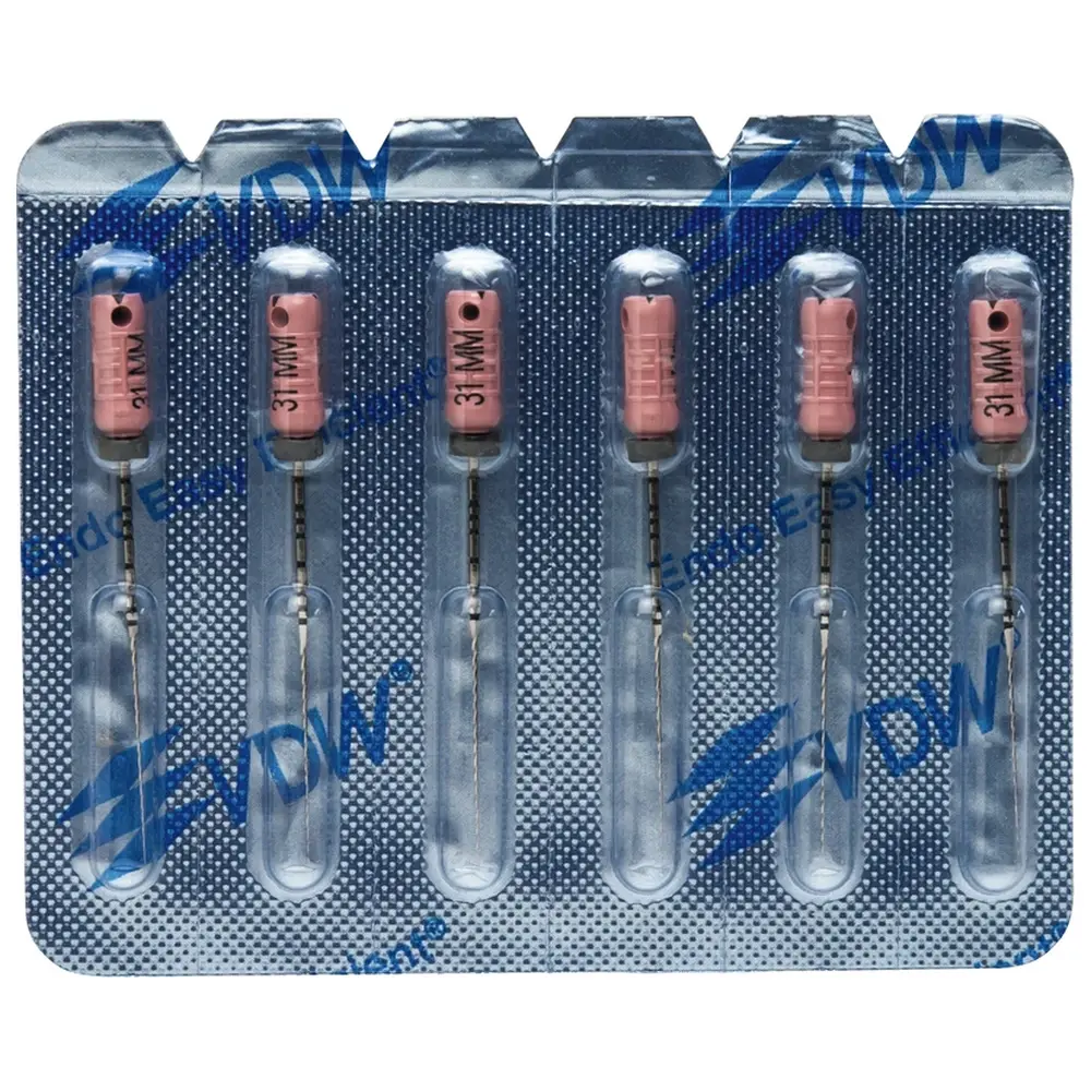 VDW STERILE K-Bohrer - Blisterpackung 6 Stück 31 mm ISO 006