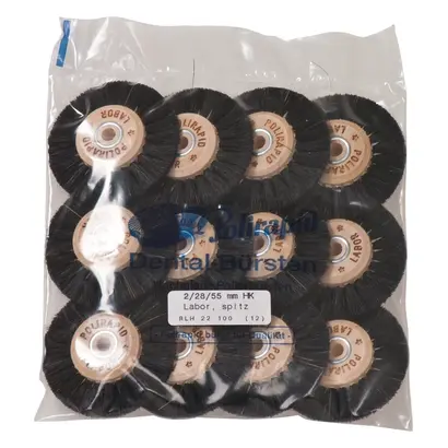 53263_LABOR_Rundbuerste_spitz_2reihig_22855_mm_mHK_Pa_12 Polirapid Dr. Montemerlo GmbH & Co. KG LABOR Rundbürste spitz 2-reihig 2/28/55 mm m.HK Pa 12