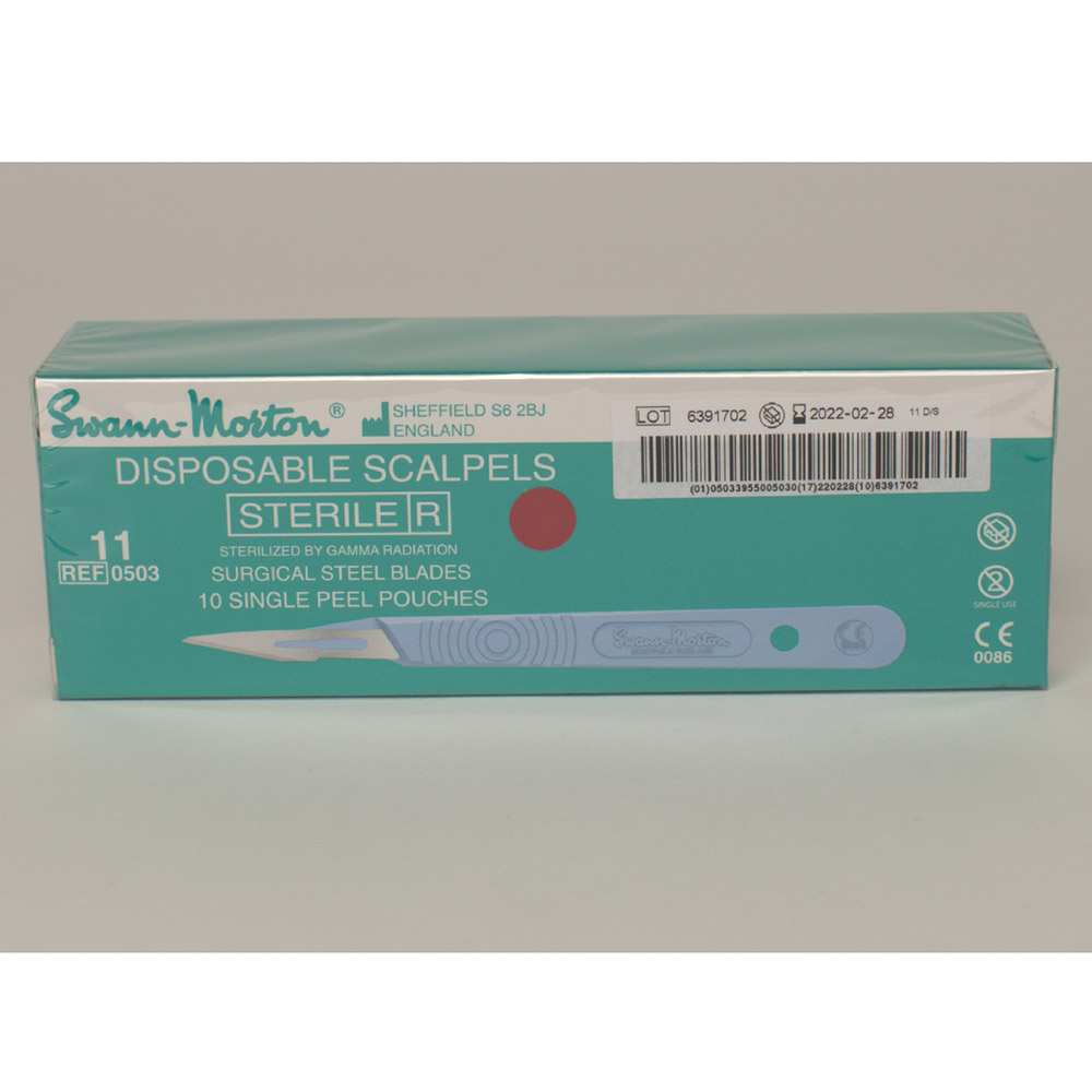 GX222778_Einmalskalpell_Swann_Morton_Nr11_steril Einmalskalpell Swann Morton Nr.11 steril