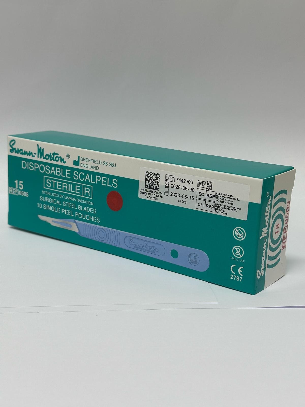 GX222780_Einmalskalpell_Swann_Morton_Nr15_steril Einmalskalpell Swann Morton Nr.15 steril