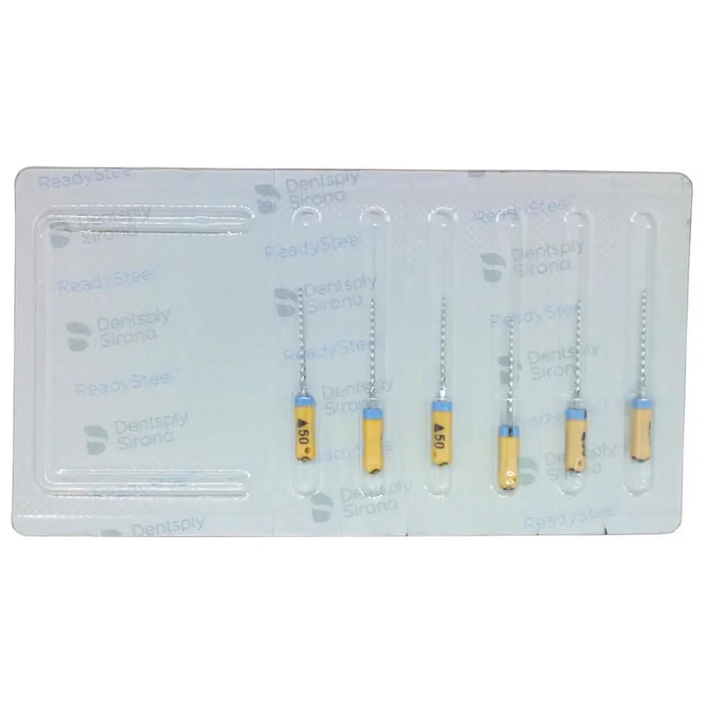 Dentsply Sirona READYSTEEL K-Reamers - Packung 6 Stück 21 mm ISO 050