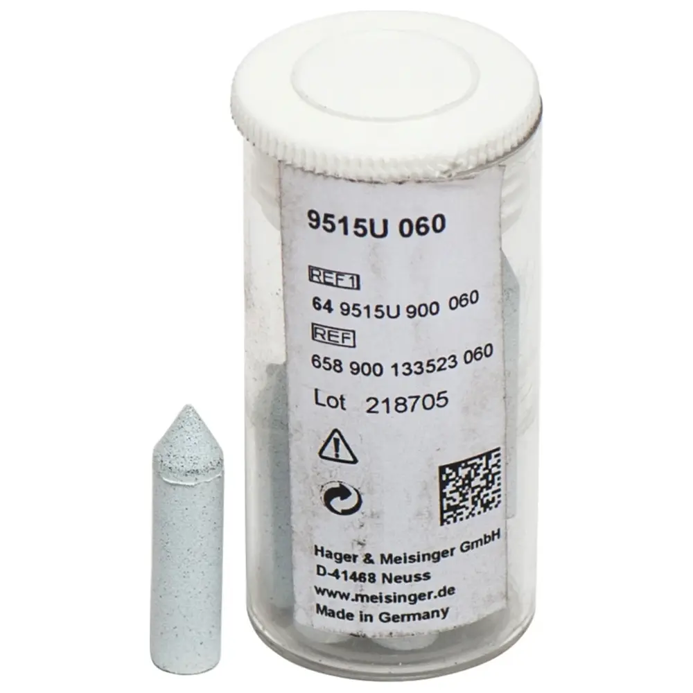 Hager & Meisinger Universalpolierer 9515U - Packung 10 Stück unmontiert, weiß, Figur 133, 24 mm, ISO 060