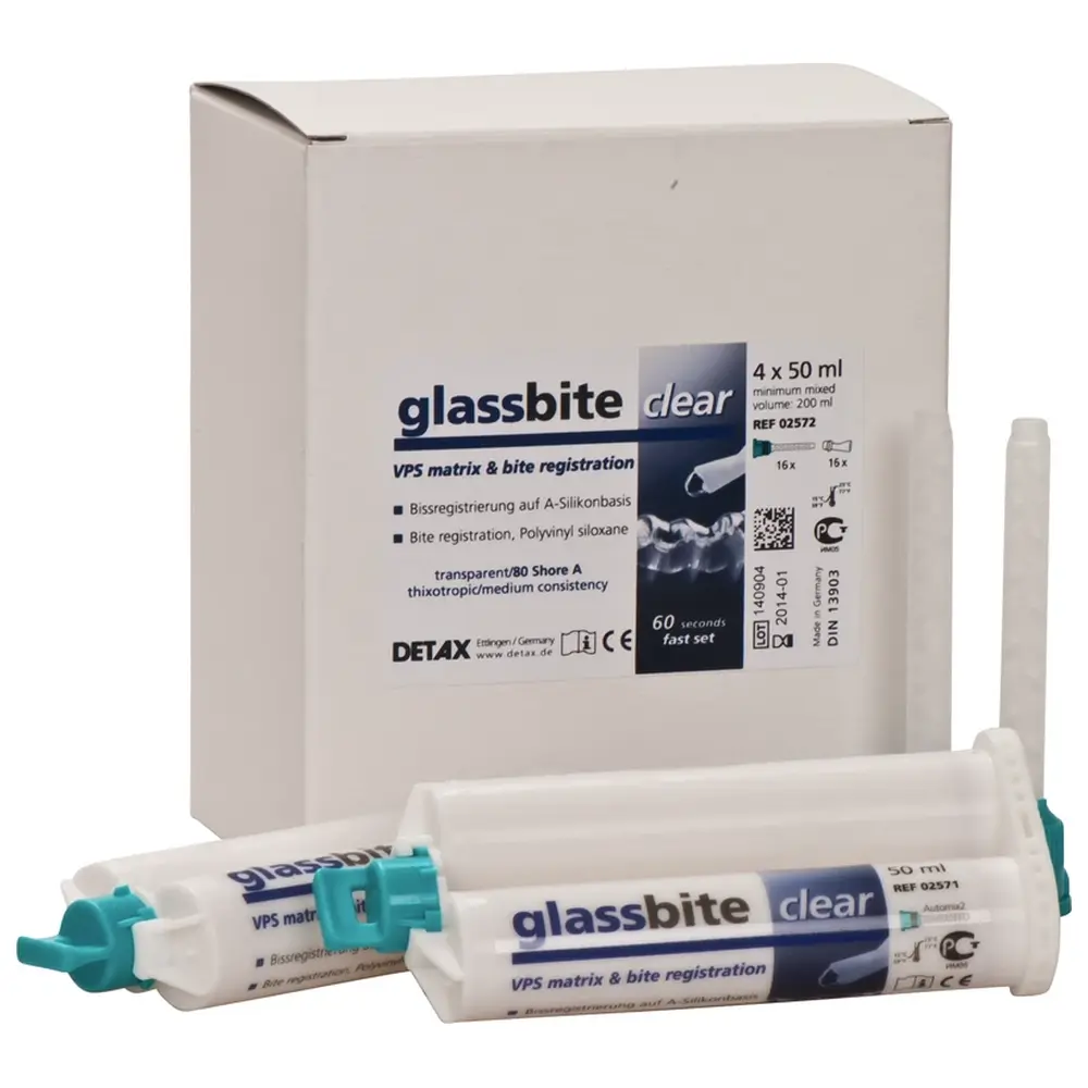 DETAX glassbite - Ecopackung 4 x 50 ml Doppelkartusche, Zubehör