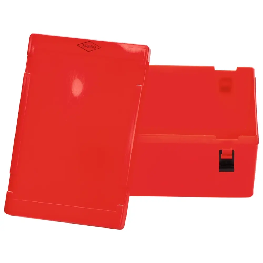 SPEIKO Labor-Container - Stück Container und Deckel rot Größe 2