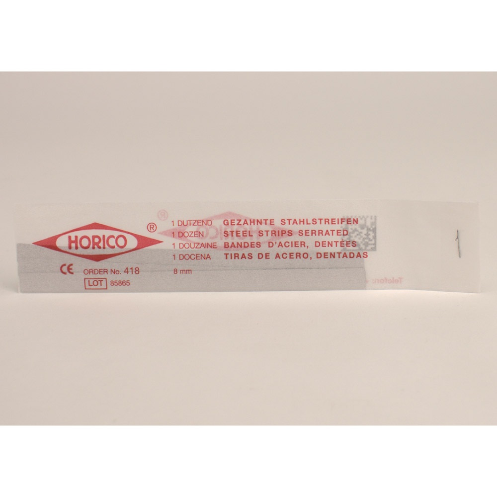 Stahlstreifen gezahnt 8 mm Dtz