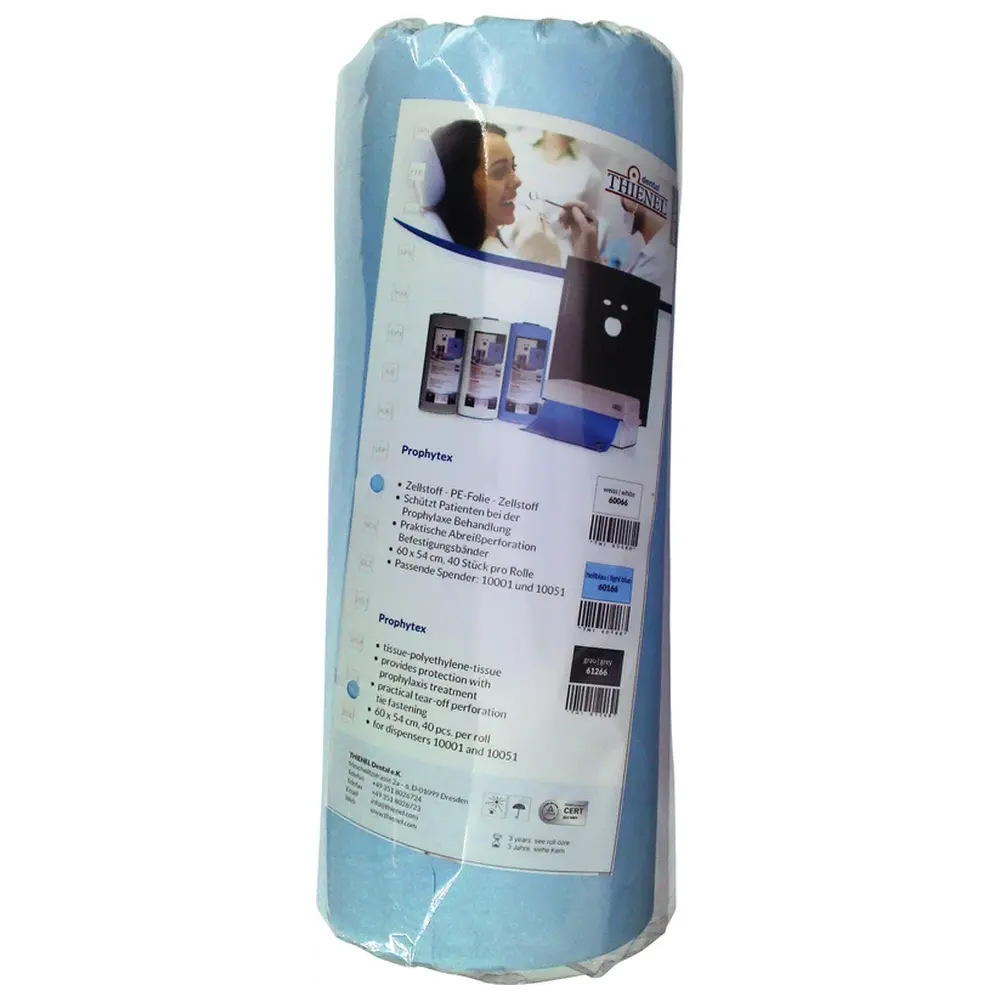 THIENEL Dental PROPHYTEX - Rolle 40 Stück blau, 60 x 54 cm