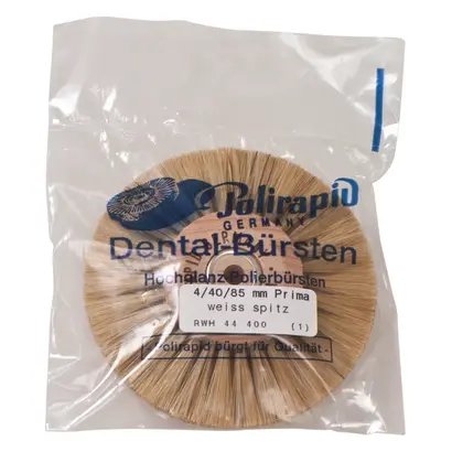 Polirapid Dr. Montemerlo GmbH & Co. KG PRIMA-Rundbürste 4/40/85mm spitz weiß 4-reihig m.HK St