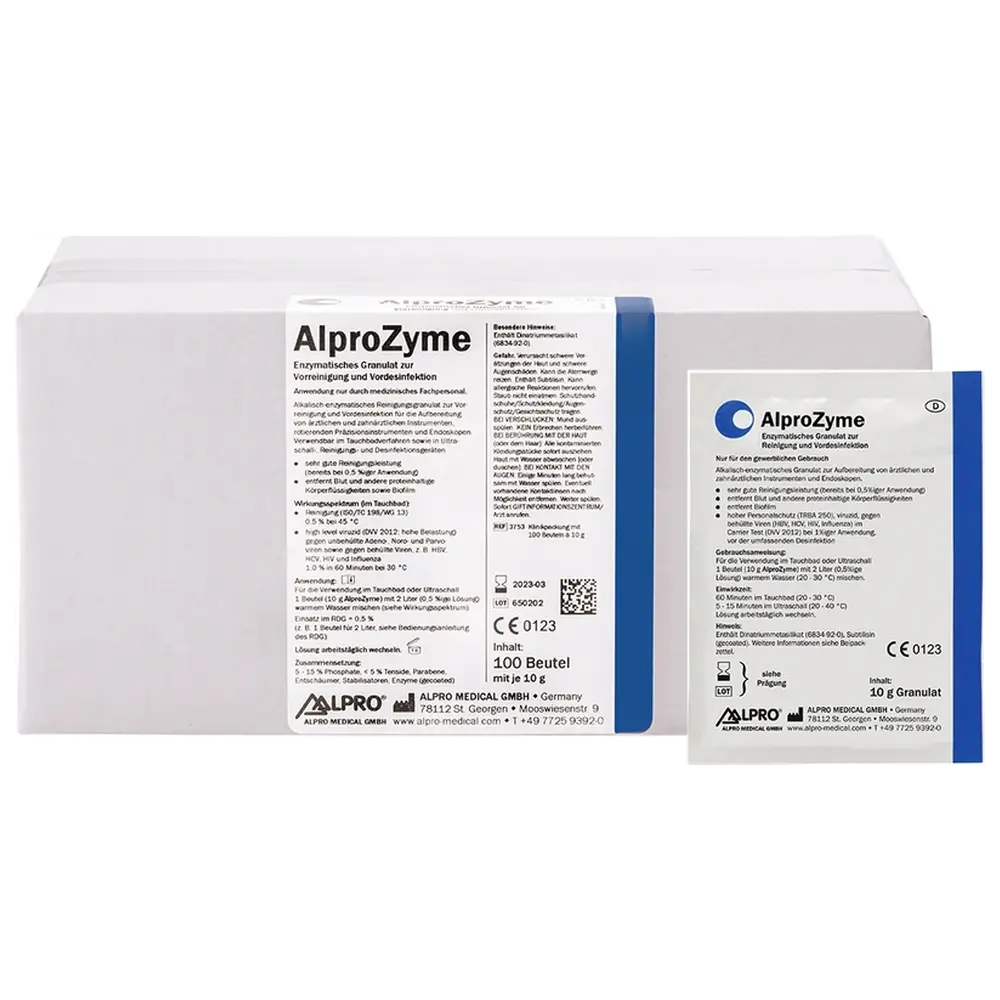 ALPRO MEDICAL AlproZyme - Karton 100 x 10 g Beutel