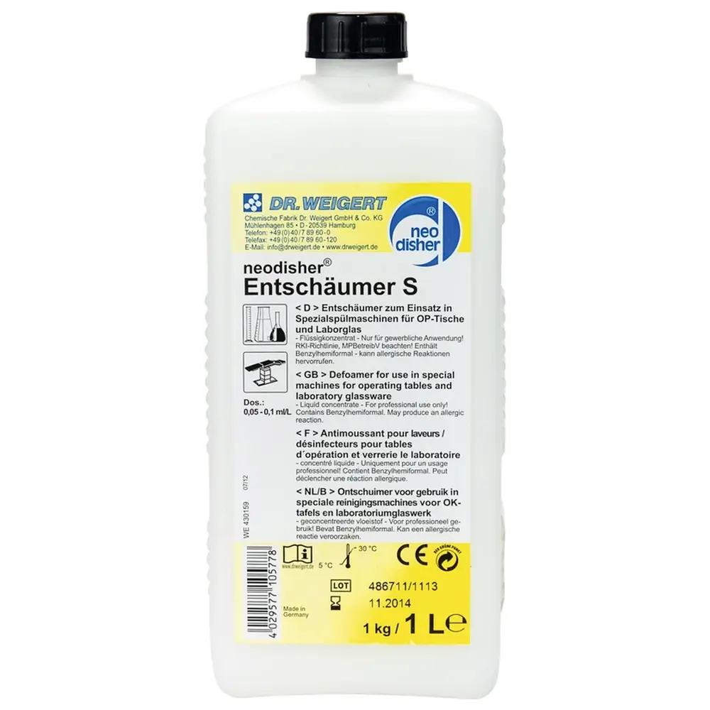 Dr. Weigert neodisher® Entschäumer S - Flasche 1 Liter