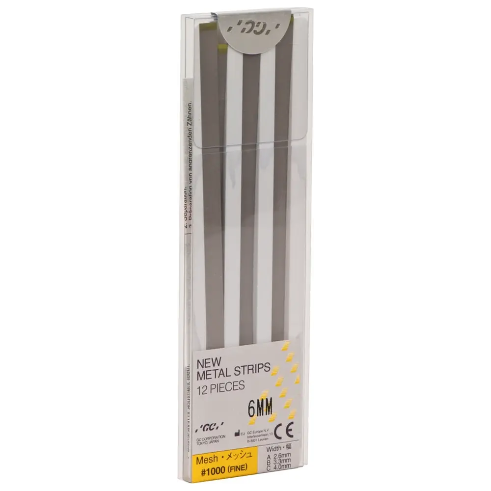 GC NEW METAL STRIPS - Packung 12 Stück, 6 mm breit, Körnung 1000