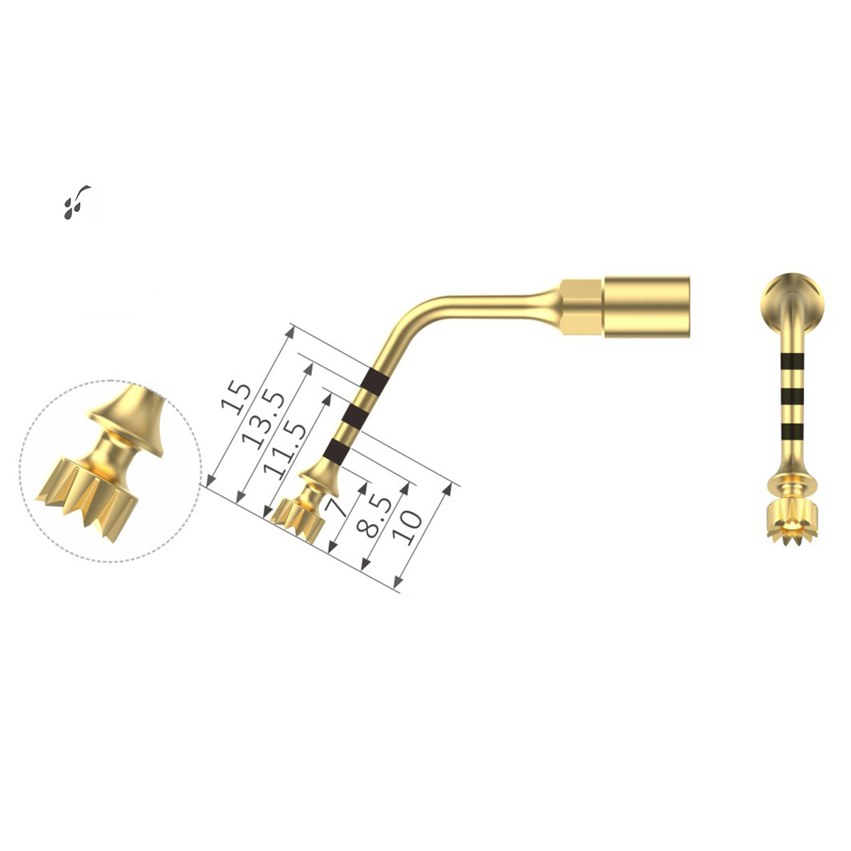 Xpedent Ultraschallspitze IM4P Implantation (passend für den Einsatz mit MECTRON® Geräten)