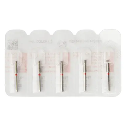 Edenta Diamanten 847KR - Packung 5 Stück rot fein, FG, Figur 546 Konus Kante rund, 8 mm, ISO 023