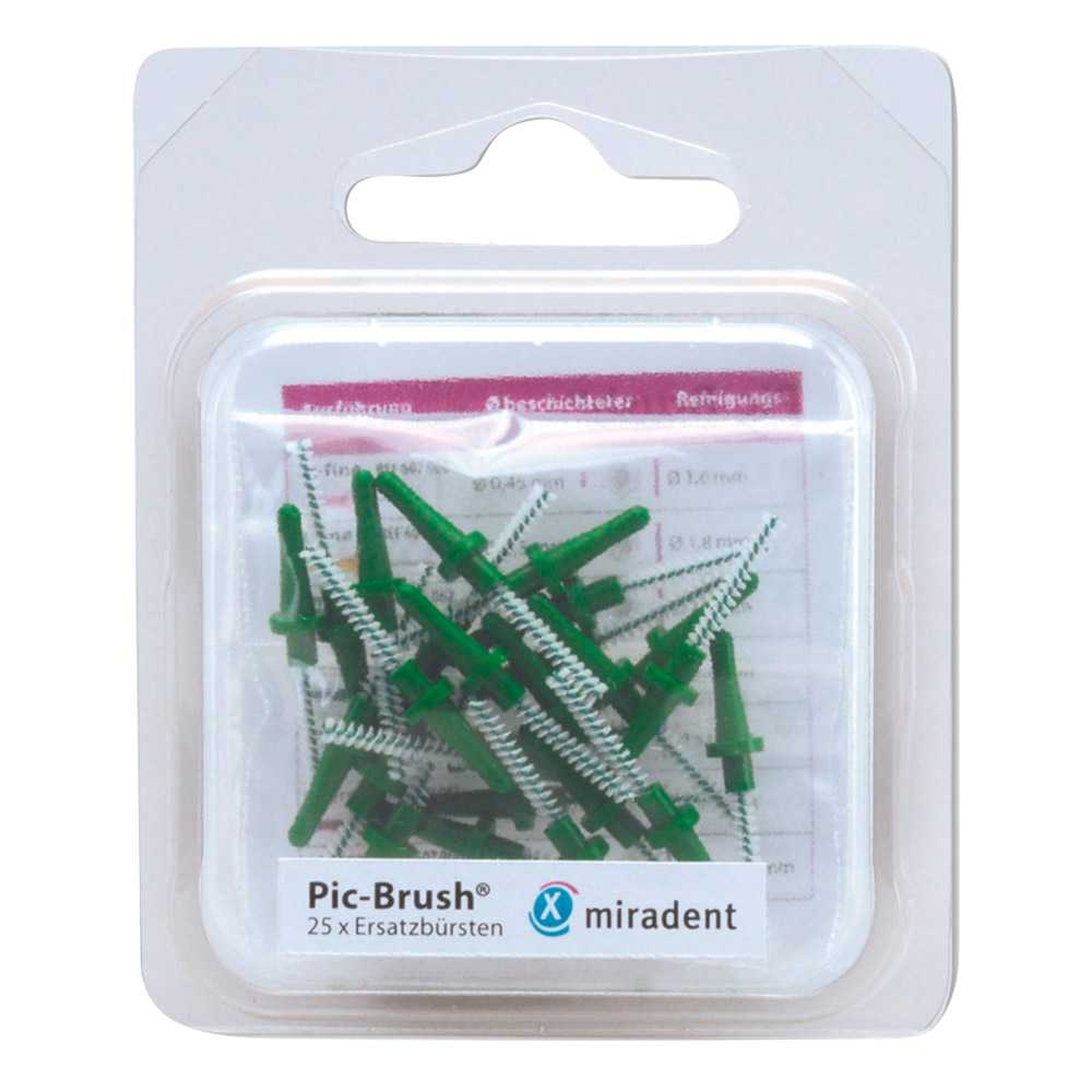 Pic Brush Ersatzbürsten grün 25St