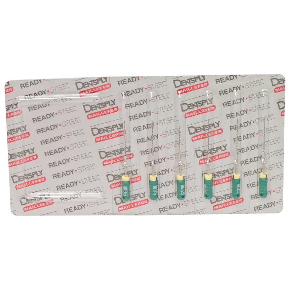 Dentsply Sirona READYSTEEL K-Files - Packung 6 Stück 28 mm ISO 035