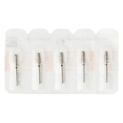 Edenta Diamanten 856 - Packung 5 Stück schwarz supergrob, FG, Figur 198 Konus rund, 8 mm, ISO 025