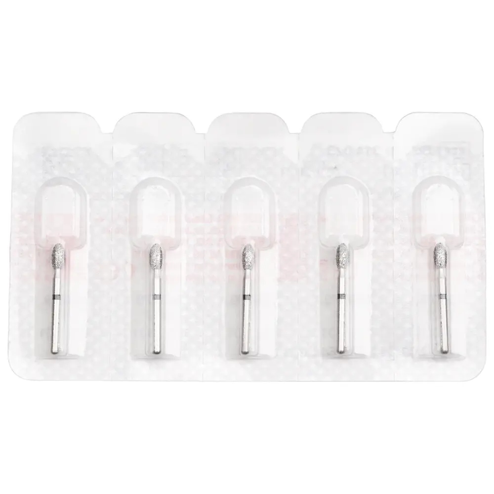 Edenta Diamanten 379 - Packung 5 Stück schwarz supergrob, FG, Figur 277 Eiform, 4,5 mm, ISO 023