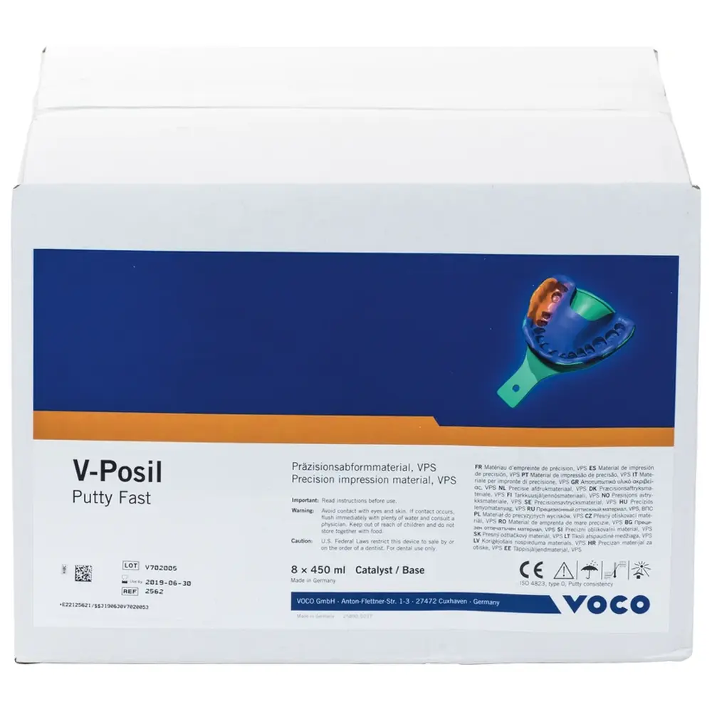 VOCO V-Posil Putty Fast - Packung 8 x 450 ml Dose