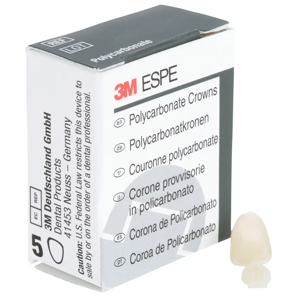 Solventum Dental Solutions Polycarbonat-Kronen - Packung 5 Stück Nr. 27