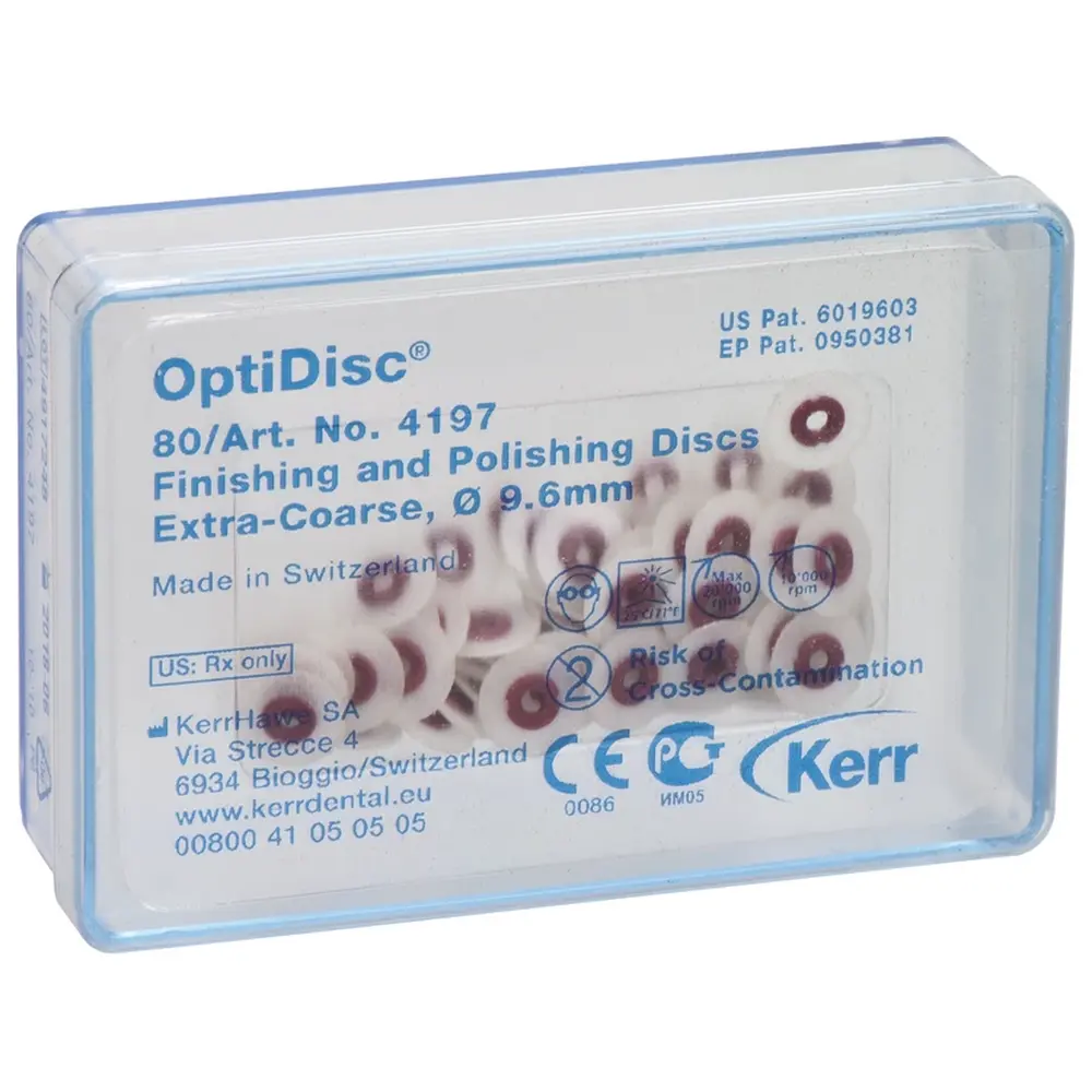 Kerr OptiDisc® - Nachfüllpackung 100 Stück unmontiert, dunkelbraun extra grob, Ø 9,6 m