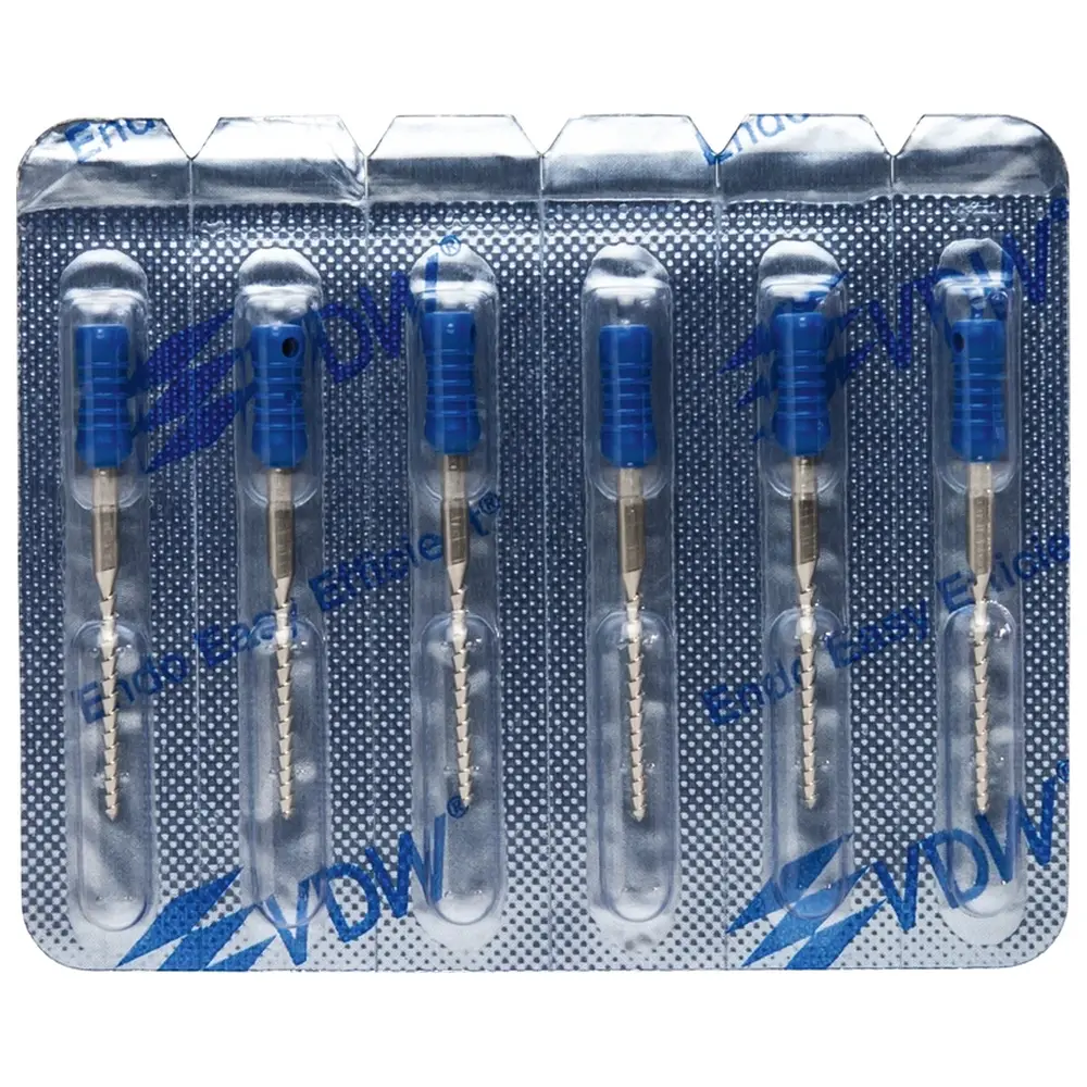 VDW STERILE Hedstroem Feilen - Blisterpackung 6 Stück 25 mm ISO 120