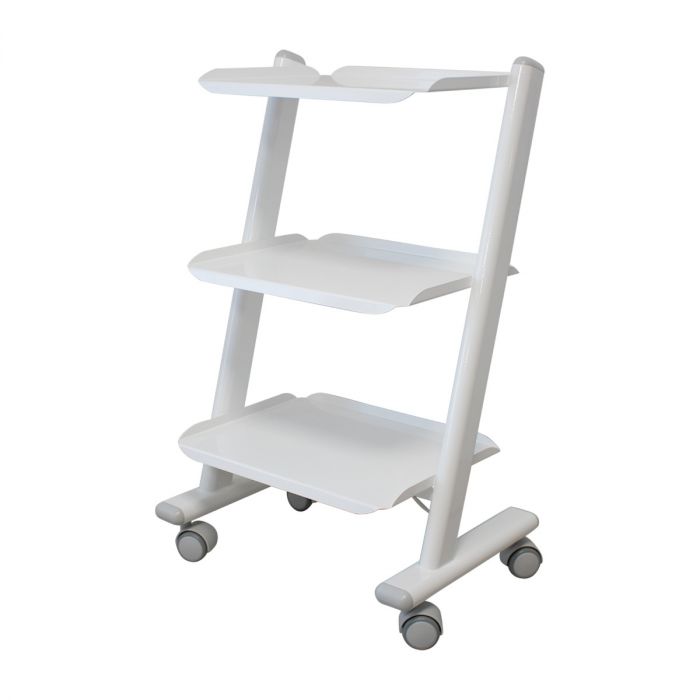 Rollwagen mit 3 Ablageflächen und 3 Universalsteckdosen Rollwagen mit 3 Ablageflächen und 3 Universalsteckdosen