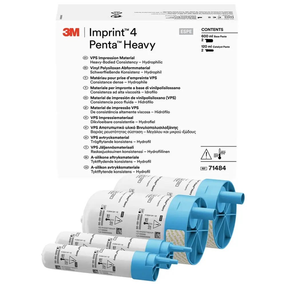 Solventum Dental Solutions Imprint™ 4 Penta™ Heavy - Refill Packung 2 x 300 ml Basispaste, 2 x 60 ml Katalysator Heavy
