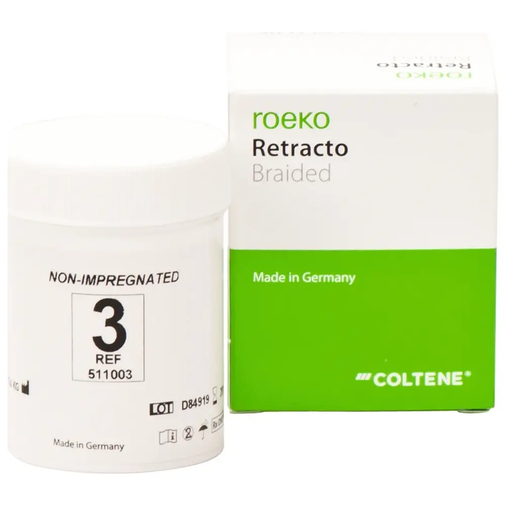 COLTENE roeko Retracto, geflochten - Packung 225 cm Retraktionsfaden nicht imprägniert stark