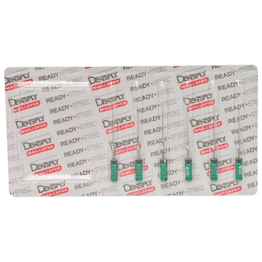 Dentsply Sirona READYSTEEL Hedstroem Files - Packung 6 Stück 28 mm ISO 035