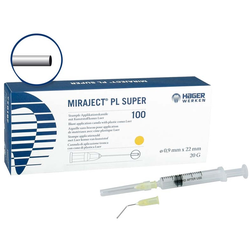 Hager & Werken MIRAJECT® PL SUPER - Packung 100 Stück Ø 0,9 x 22 mm Hager & Werken MIRAJECT® PL SUPER - Packung 100 Stück Ø 0,9 x 22 mm