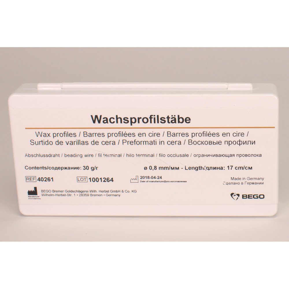 Wachsprofilstäbe 0,8 30g