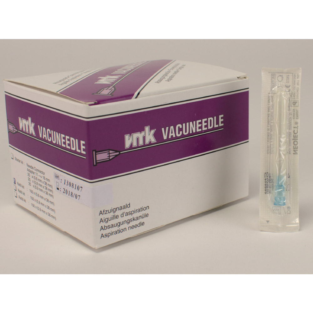 GX87614_Endo_Vacuum_Nadel_06x38_blau_100St Endo Vacuum Nadel 0,6x38 blau 100St