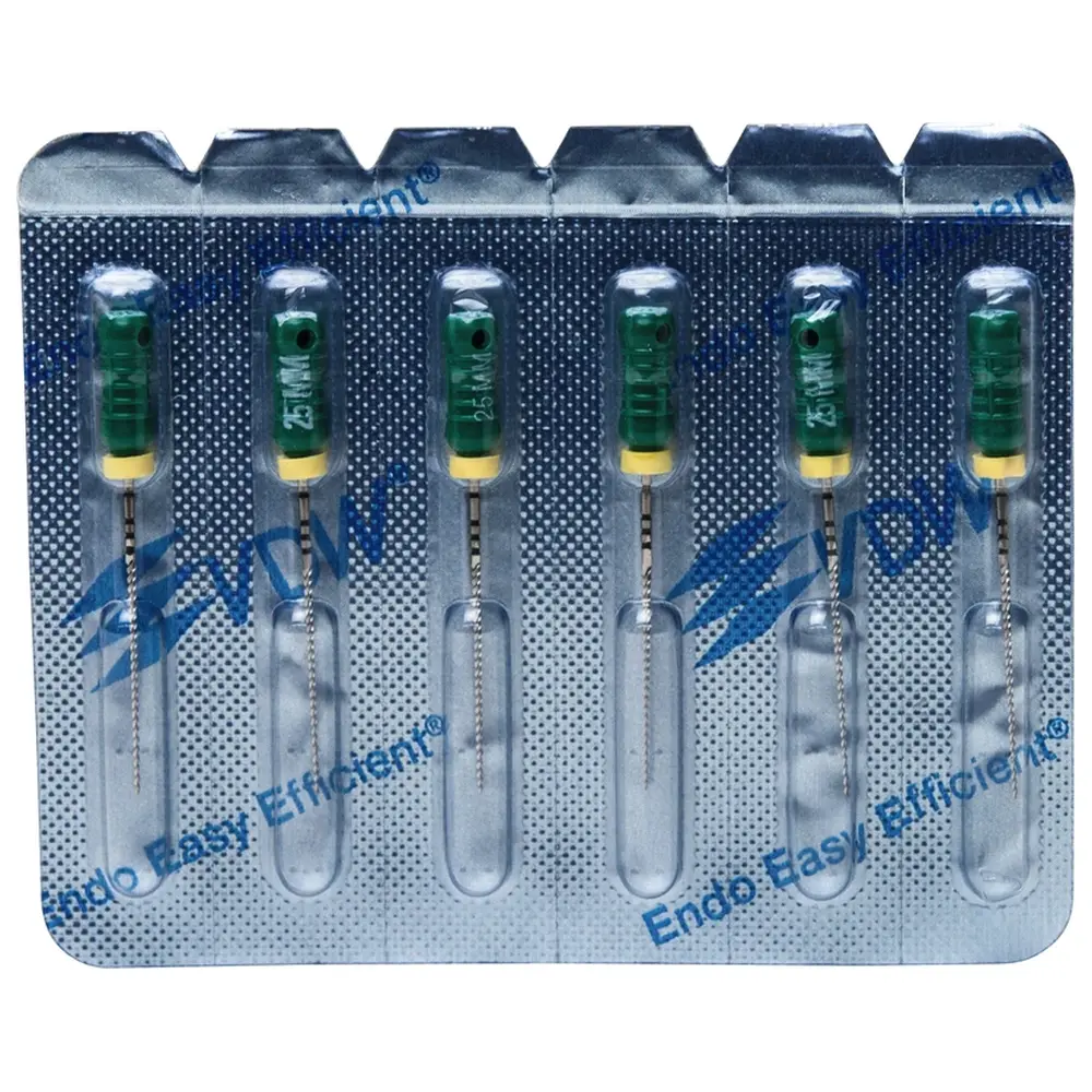VDW STERILE K-Feilen - Blisterpackung 6 Stück 25 mm ISO 035