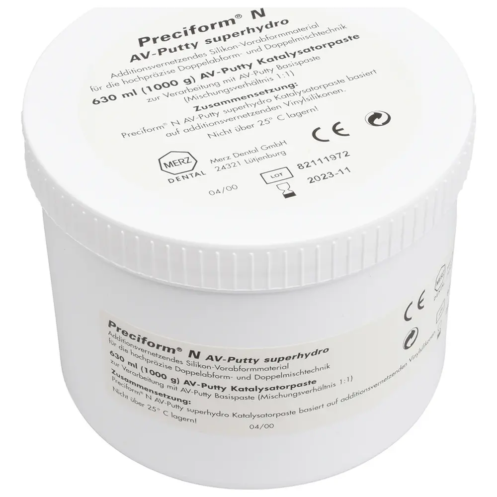 Merz Dental Preciform® N AV-Putty - Packung 630 ml Basispaste, 630 ml Katalysatorpaste