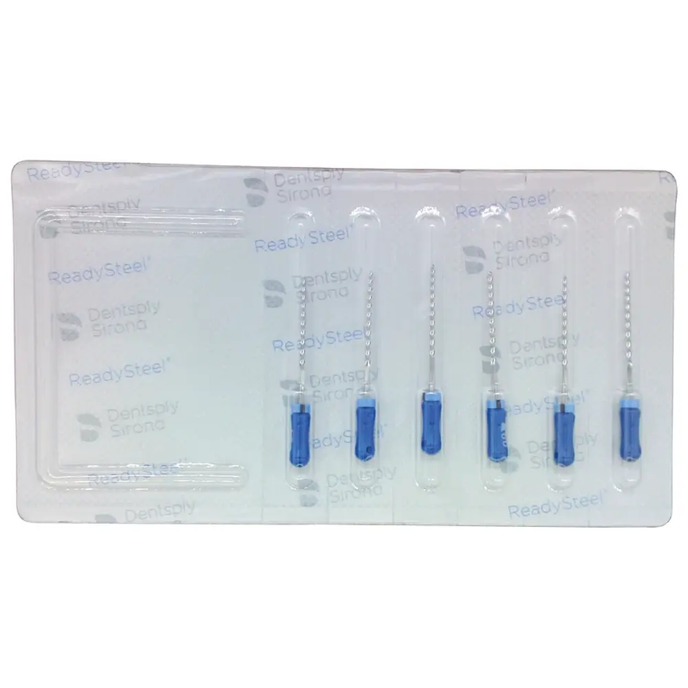 Dentsply Sirona READYSTEEL K-Reamers - Packung 6 Stück 25 mm ISO 060