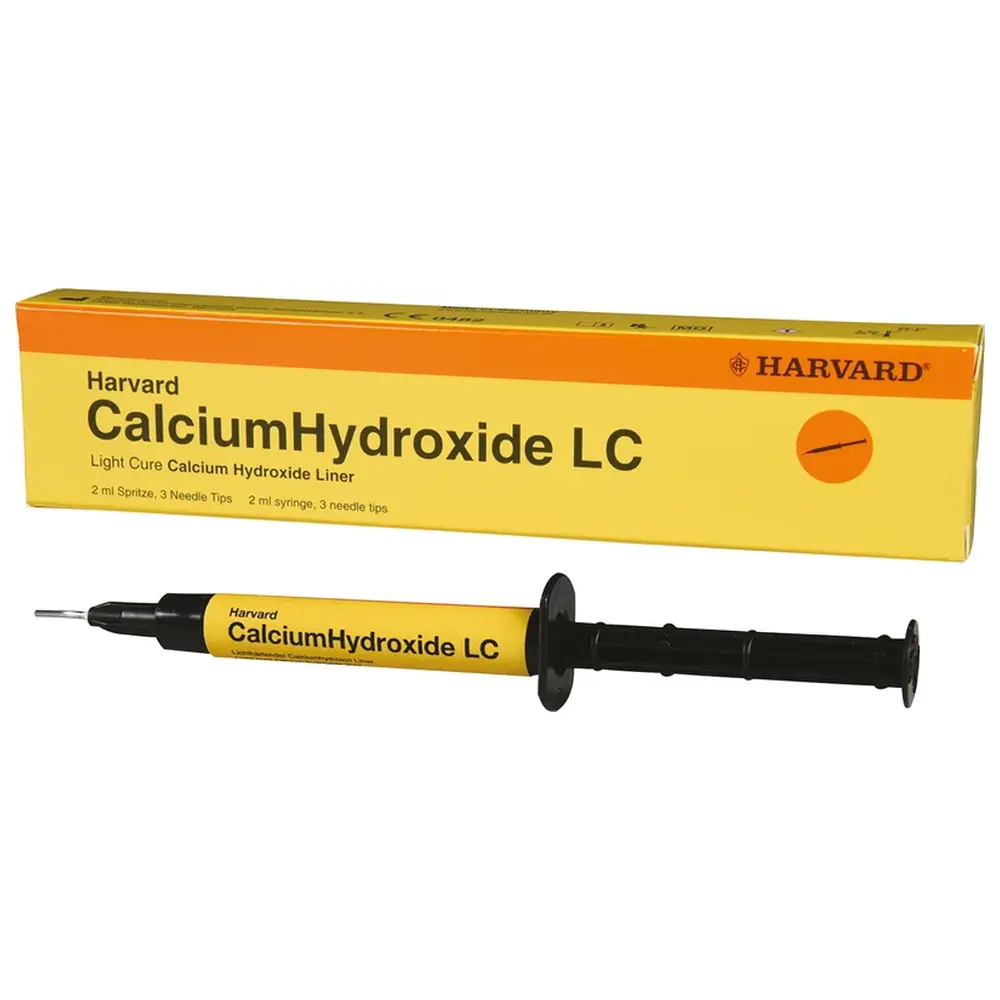 Harvard Dental International CalciumHydroxide LC - Packung 2 ml Applikationsspritze, 3 Tips