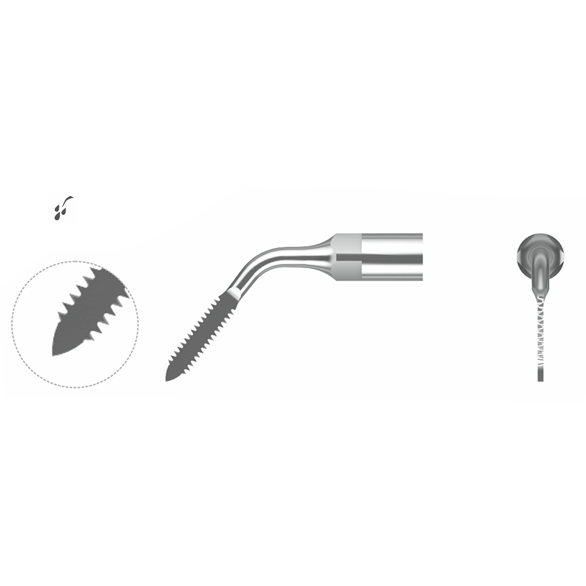 Xpedent Ultraschallspitze Pirahna Chirurgie (passend für den Einsatz mit EMS® Geräten)