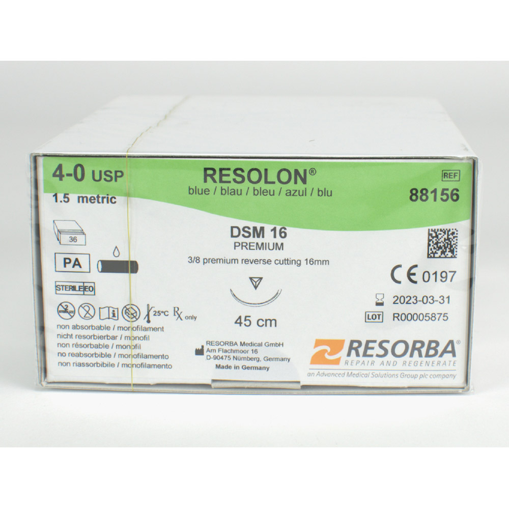 Resolon Monofil blau 4/0 DSM16 3Dtz