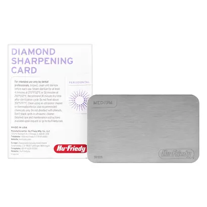 Hu-Friedy Diamantschärfkarten - Stück mittlere Körnung