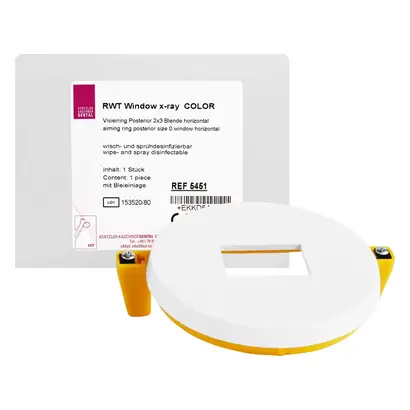 Kentzler-Kaschner RWT Visierringe - Stück Visierring gelb, Posterior, 2 x 3 cm