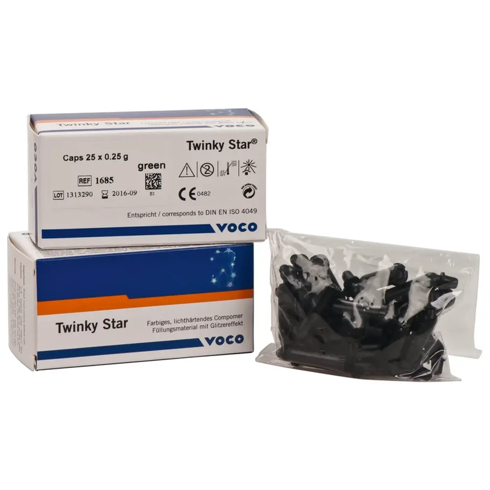 VOCO Twinky Star - Packung 25 x 0,25 g Cap grün