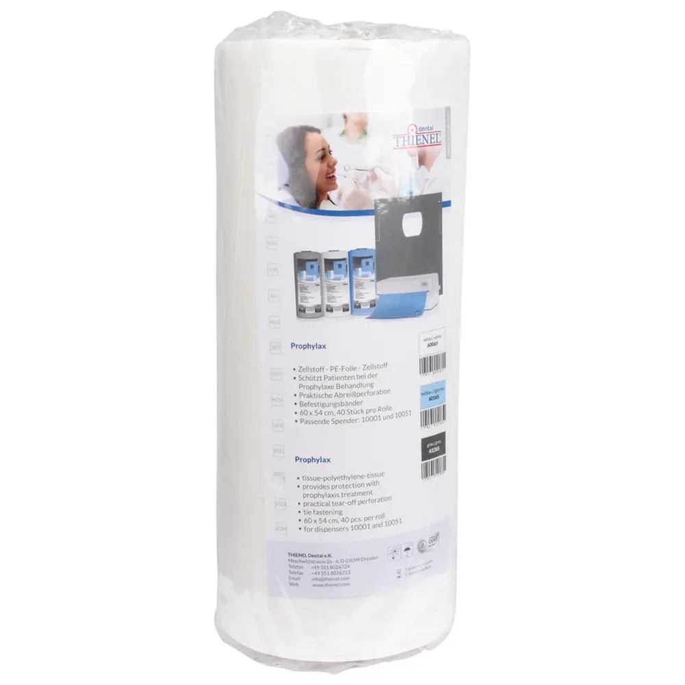 THIENEL Dental PROPHYLAX - Rolle 40 Stück weiß, 60 x 54 cm