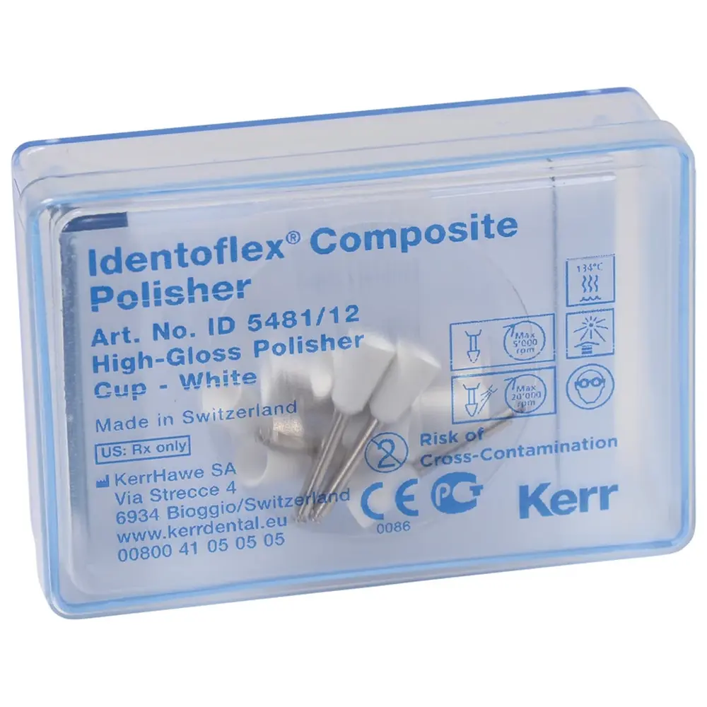 Kerr Identoflex™ Composite - Packung 12 Stück weiß, RA, Figur Kelch, 10 mm, Ø 7 mm