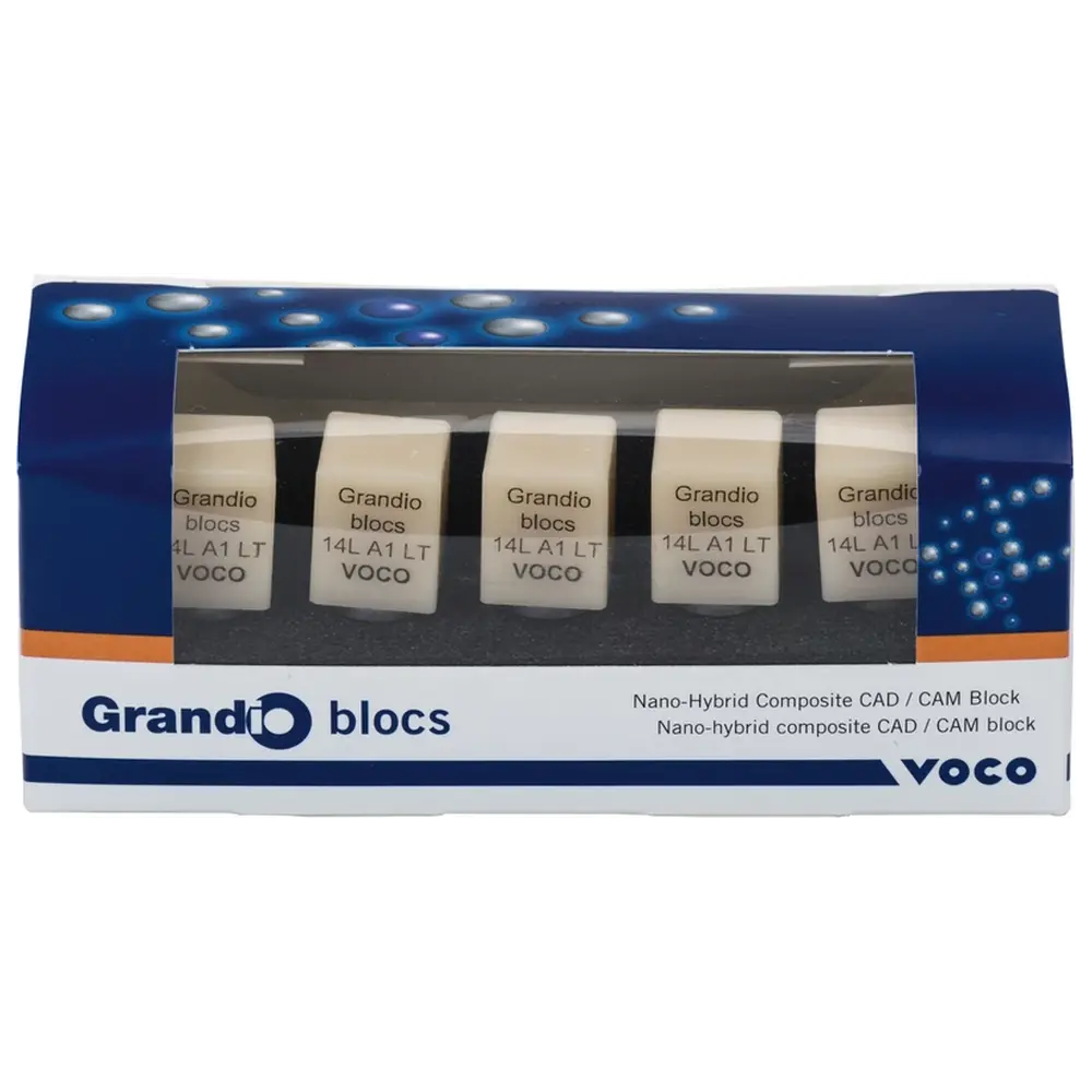 VOCO Grandio® blocs - Packung 5 Stück Gr. 14L, A1 LT