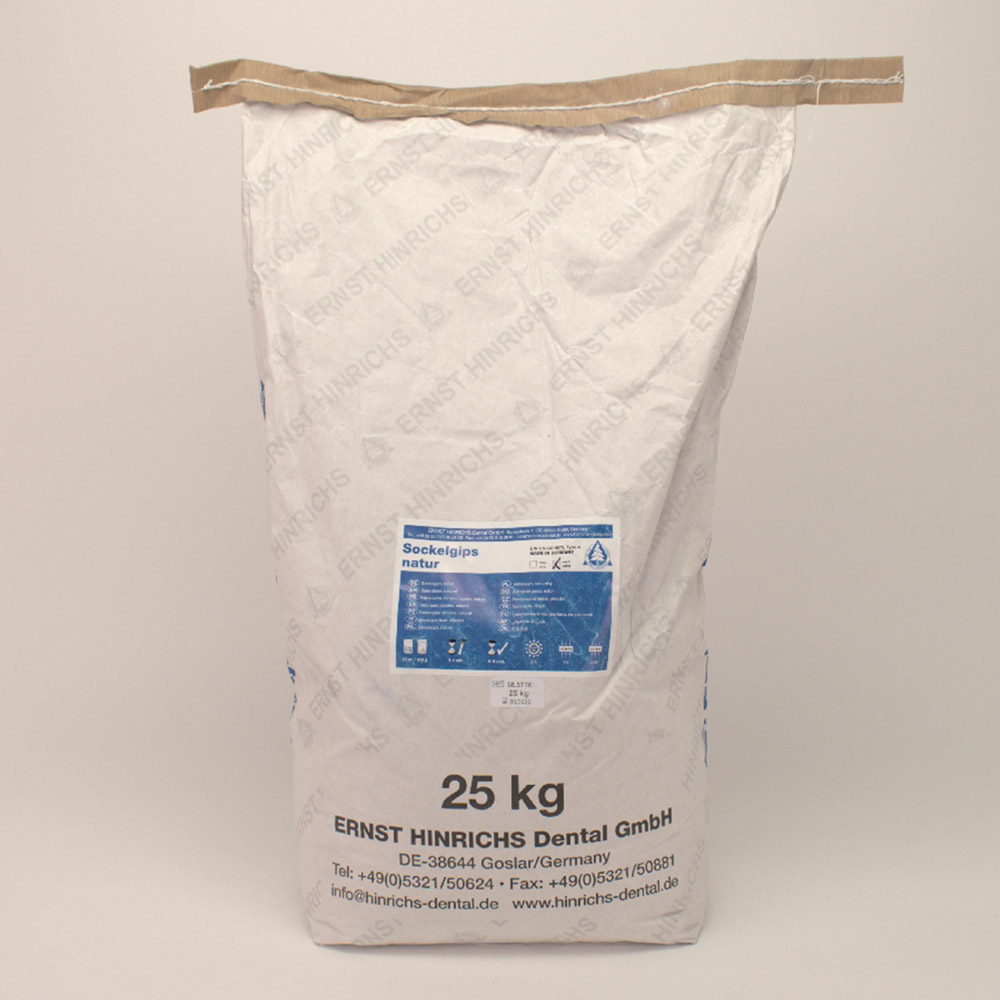 Sockelgips naturgips weiss Sack