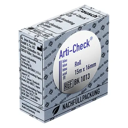 Dr. Jean Bausch GmbH & Co.KG Okklusionspapier 40my 16mm blau BK1013 Ro 15m