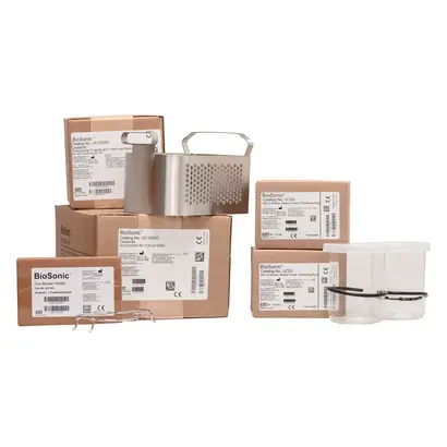 COLTENE BioSonic® Zubehör Kit - Packung 3⁄4 FingerGuard Instrumentenkorb, Borsilikat-Becherglas, Deckel, 2 Positionringe, 2 Positionsrahmen für 1 Becherglas, UC155