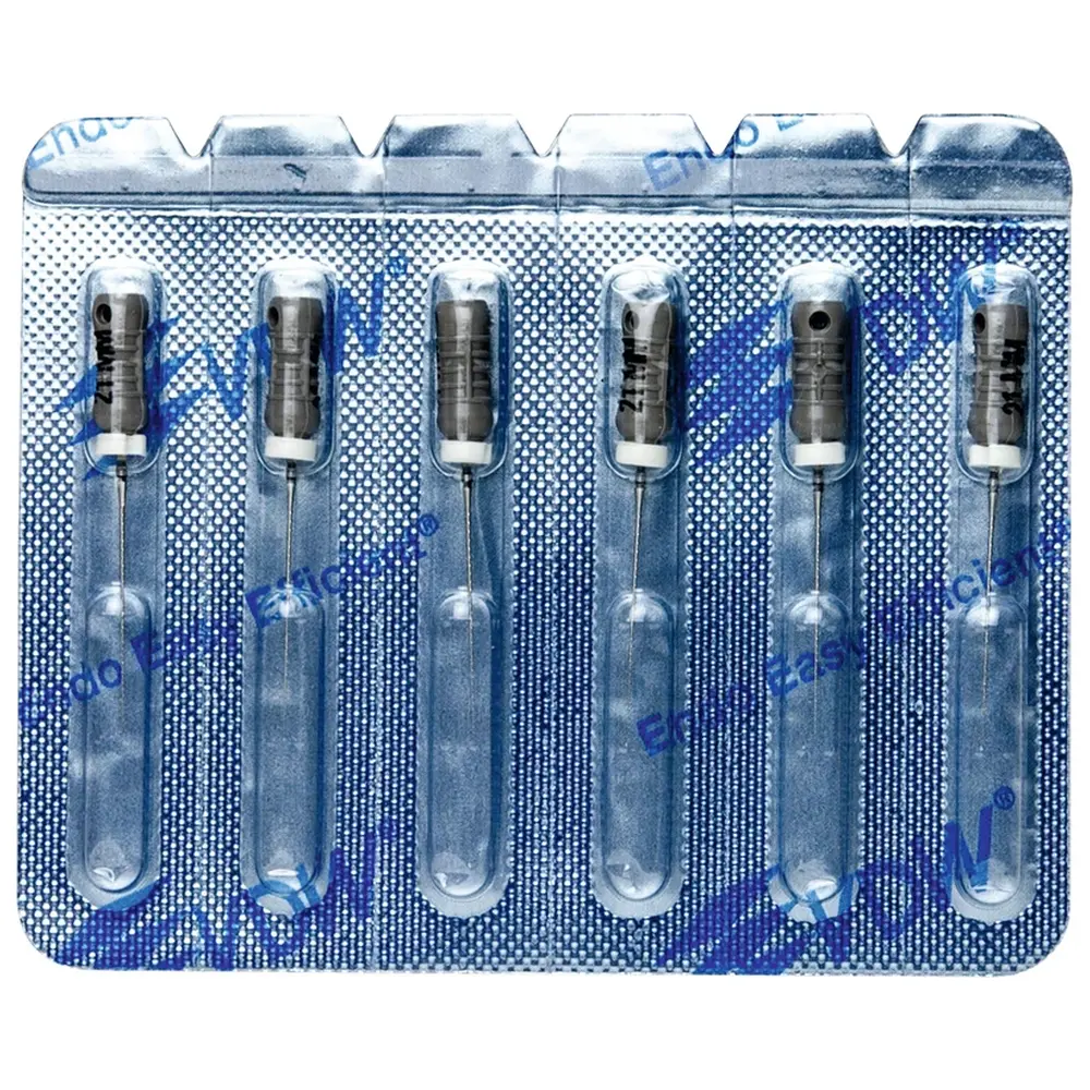 VDW STERILE Hedstroem Feilen - Blisterpackung 6 Stück 21 mm ISO 008