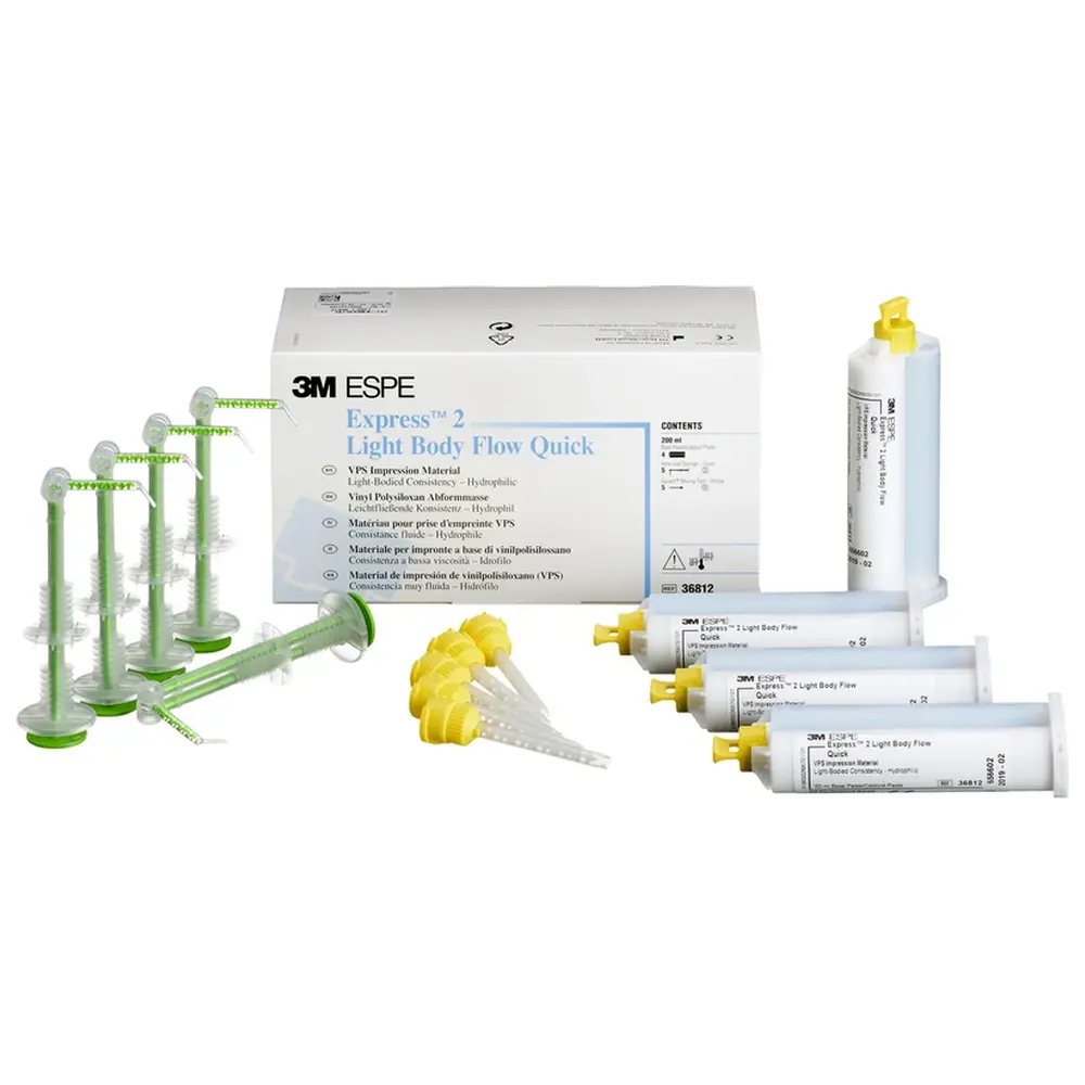Solventum Dental Solutions Express™ 2 - Refill Packung 4 x 50 ml Doppelkartusche Light Body Flow Quick, Zubehör