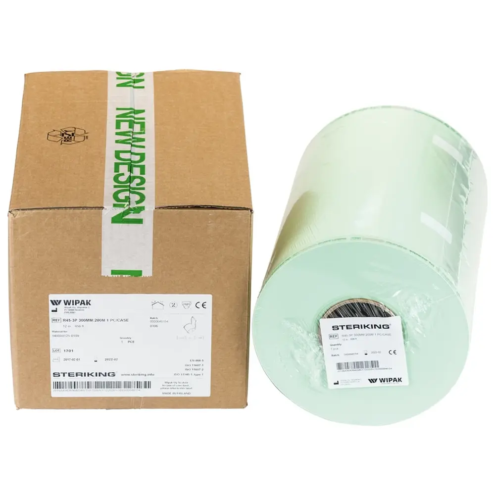 Steriking Sterilisationsrollen R / RB - Rolle 200 m, 300 mm Steriking Sterilisationsrollen R / RB - Rolle 200 m, 300 mm